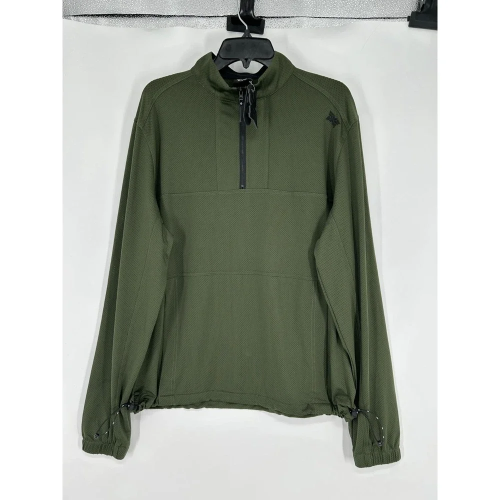 PXG‎ Perforated Jersey Quarter 1/4 Zip Mens Medium Golf Pullover Jacket Green